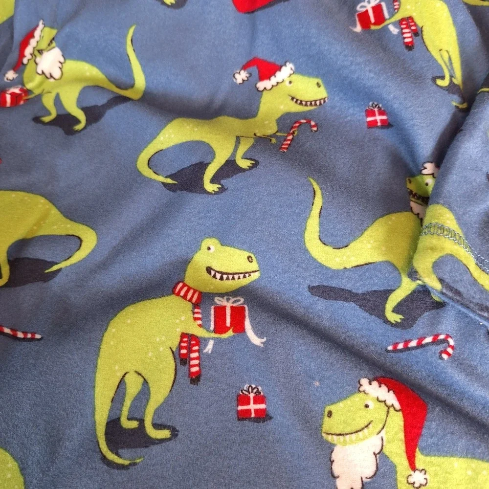 Jolly Jams TREX Dinosaur Christmas Pajama Set Mens‎ XXL Shirt Pants Holiday